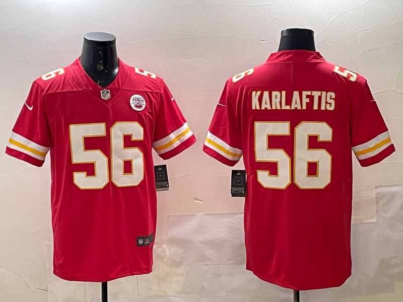 Men Kansas City Chiefs #56 Karlaftis Red Second generations Nike 2025 Vapor Limited NFL Jersey style 5->kansas city chiefs->NFL Jersey